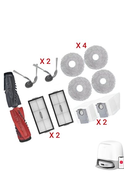LİN GRUP Set de piese de schimb compatibil cu modelul Roborock Qrevo curvX
