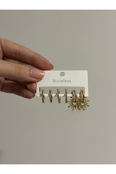 DLAAKSESUAR Çoklu çelik küpe