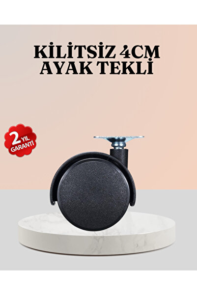 Fırsatkolik قاعدة عجلات بدون قفل بقطر 4 سم للأثاث الخفيف