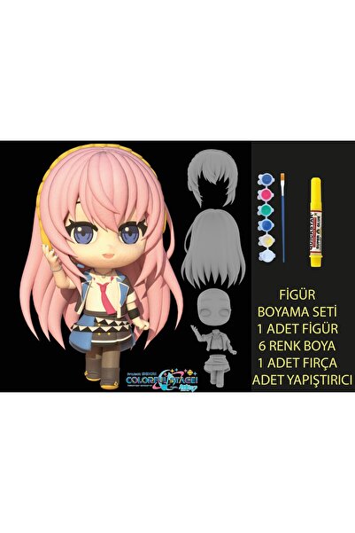 nihonwosekai Colorful Hatsune Miku Megurine Luka Anime Figür Boyama Seti