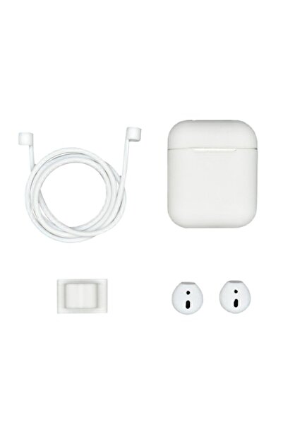 Bibilel Set of 4 Pieces for AirPods, White
