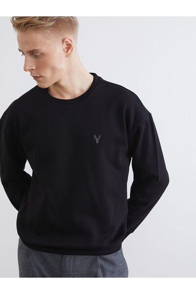 LC Waikiki Rmz Gi̇yi̇m Farkiyla Zero Roba Collar Men's Thick Sweatshirt