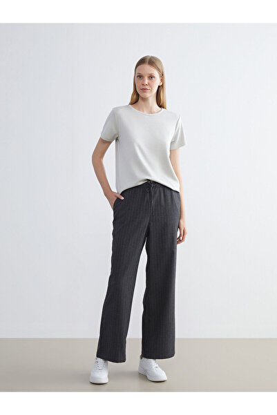 LC Waikiki Elastic Waist Striped Women's Trousers