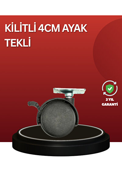 Fırsatkolik Silent Rotating Lockable Furniture Wheel 4 cm