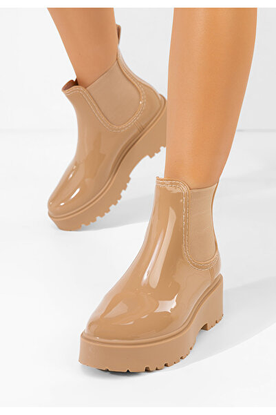 B T Shoes Γυναικεία Μποτάκια Alisora μπεζ