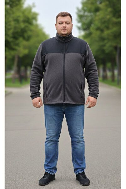 Aldem Store سترة صوفية رمادية كبيرة الحجم