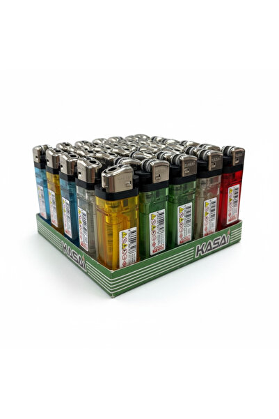 KASAİ 50 Li Şeffaf Taşlı Çakmak