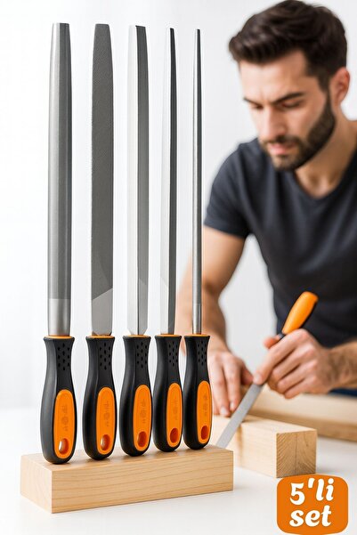 Transformacion 5’li Profesyonel El Eğesi ve Törpü Seti - Ahşap Törpüsü - Ağaç Törpüsü Endüstriyel Karbon Çelik