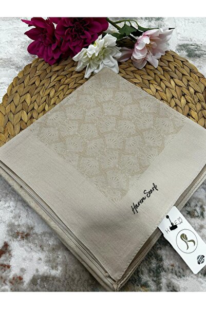 HAREM SCARF Золота шарф Сахра Темно-бежевий