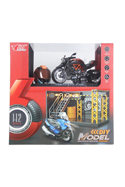 NW NessiWorld دراجة نارية غوستاف بي بي 3 آر بمقياس 1/12 مع الصوت والضوء