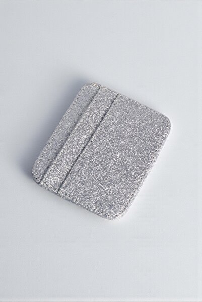 dericom Women's Silvery Silver Card Holder – Slim Design, 4 Card Compartments