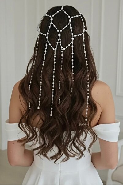 LIVOSH ACCESORII DE PĂR CU PERLE, ACCESORII DE PĂR, TĂRĂȘĂ DE MIREASĂ, TĂRĂȘĂ...