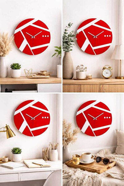 mrchediyesepeti Stylish Wall Clock with Modern Lines