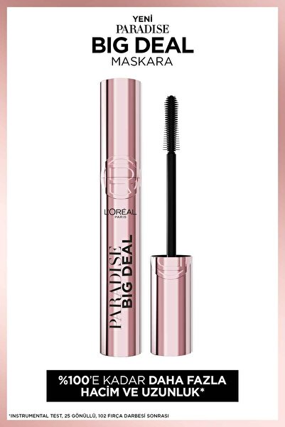 L'Oreal Paris L’Oréal Paris Paradise Big Deal Maskara - Siyah