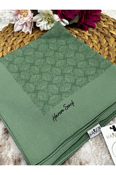 HAREM SCARF Золота шарф Сахра зелений
