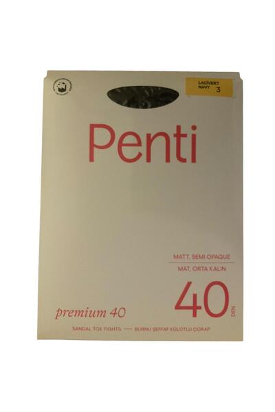 Penti Premium Navy Blue Flight Socks 40 Denier Effect Ajet, Sunexpress and Pegasus Style Stewardess Socks Size 3