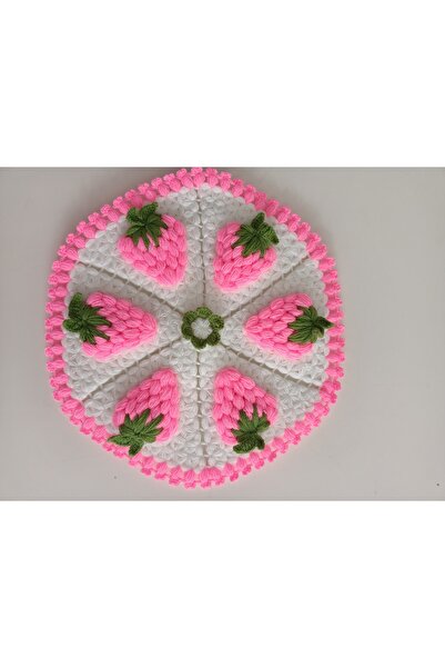 elifçaydaş El örgüsü çilek desenli lif çeyizlik lif