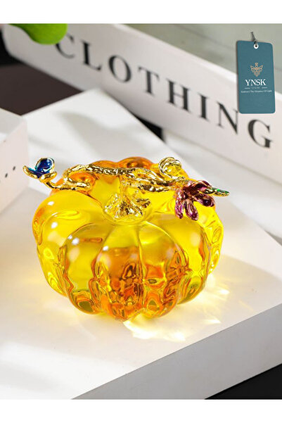 YNSK Luxury | Autumn | Kristal Cam Kabak Dekoratif Obje - 6 cm | 1 Adet