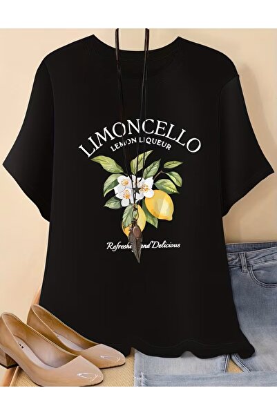 LELVANİ تي شيرت بطبعة ليمون