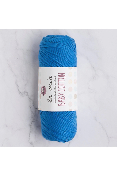 mzpkartan حبل لليدين من القطن باللون الأزرق الداكن من La Mia - L034 - 33635