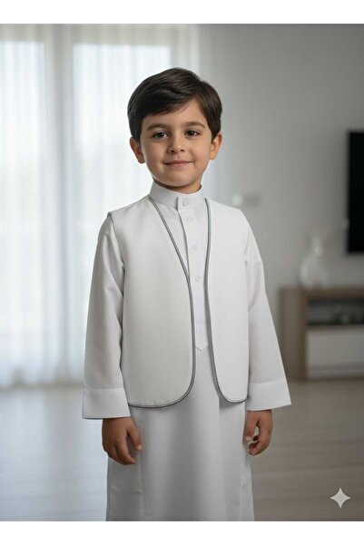 Aktham Summer vest for boys and young men with a drawstring – light elegance with a luxurious heritage style ✨