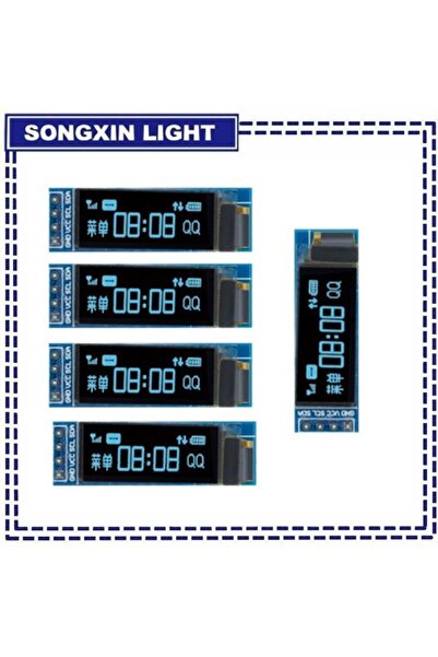 Choice3 5PCS Blue 0.91 inch OLED Module White/Blue/Yellow 128X32 OLED LCD LED Display Module 0.91" IIC Commu