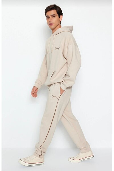 RANO-BOUTİQUE بدلة رياضية رجالي بقصة فضفاضة مكونة من قطعتين