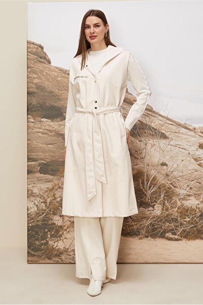 Alvina Belted Faux Leather Vest 45962