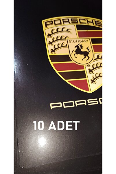 KARAHANLAR PORSCHE KAĞIT OTO PASPAS 280 gr. 35X50 cm PARLAK SELEFONLU Showroo...