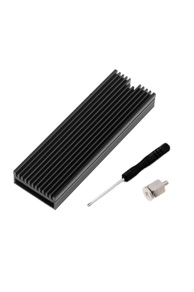 Choice1 مشتت حراري أسود من نوع Black B M.2 SSD NVMe، مشتت حراري M2 2280 SSD HDD، مشتت حراري من الألومنيوم مع سيليكون حراري