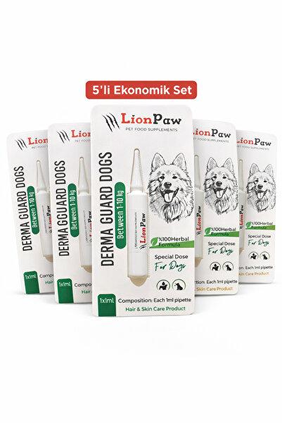 LİON PAW 1-10 Kg Köpek Dış Parazit Ense Deri Damlası Pire Bit Kene Deri Bakım...