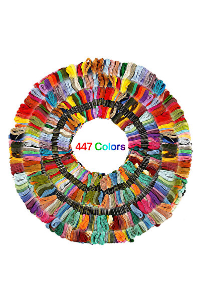 Choice 447 لونًا، 100/200/447 قطعة، خيوط تطريز قطنية بألوان متنوعة، خيوط خياط...