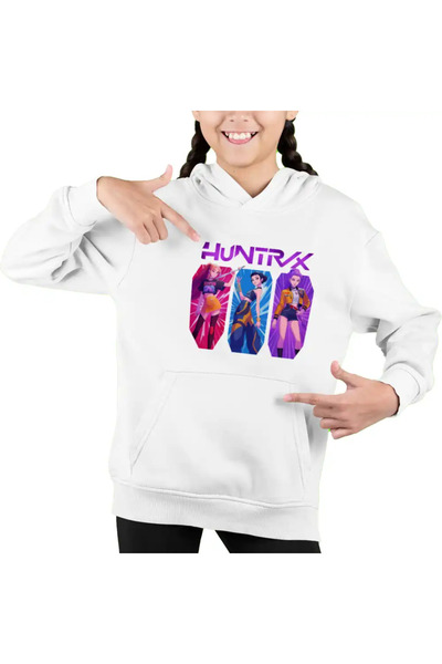 OEM Παιδικό Φούτερ με Κουκούλα για Κορίτσια Huntrix Kpop Hunters