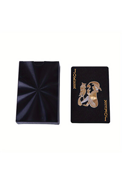 Choice مجموعة أوراق لعب بوكر متعددة الألوان بنمط ليزر أسود، مقاومة للماء، من ...