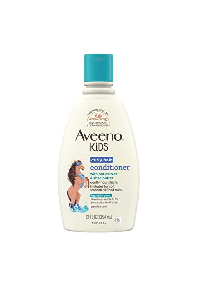 Aveeno Baby بلسم أفينو للأطفال للشعر الكيرلي، بلسم مرطب، منتجات للشعر الكيرلي للأطفال، خلاصة الشوفان و S