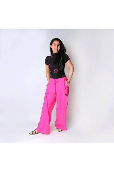 Mamnon Two-piece fuchsia and black set