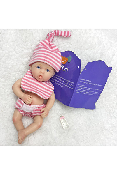 Choice دمية صغيرة رائعة مصنوعة يدويًا من السيليكون الصلب بالكامل، عيون BL ورد...