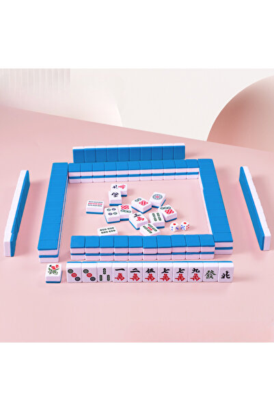 Choice6 مجموعة ألعاب ما جونغ صغيرة محمولة للسفر، 144 قطعة، لون أزرق، 24/26/30...