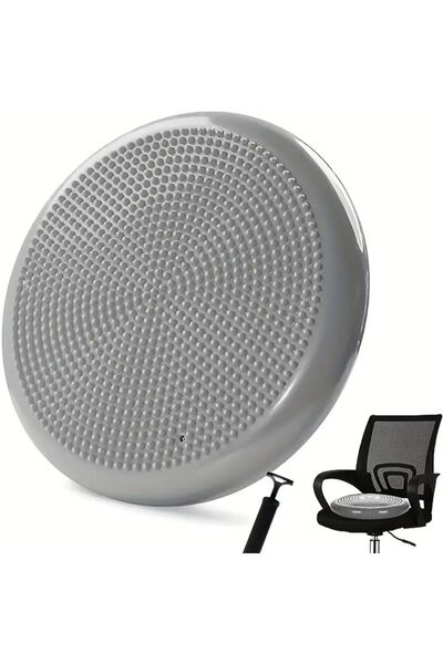 Choice Grey Balance Pad Yoga Massage Seat Cushion Thickened Explosion-Proof Balance Ball Inflatable Massage