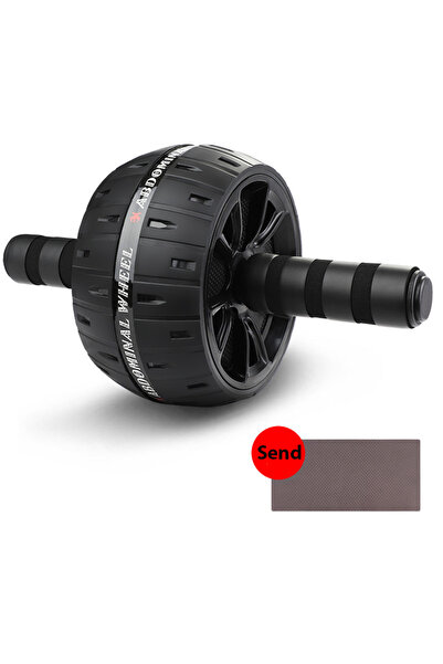 Choice عجلة تمارين البطن الكبيرة السوداء لتمارين عضلات البطن، أداة تمرين عجلة...