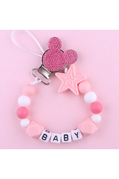 Choice4 MXLB-359-Pink Baby Pacifier Clips Holder Chains Silicone Pacifier Cha...