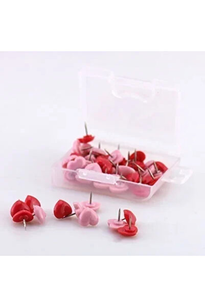 choice2 مجموعة من 50 دبوسًا ملونًا على شكل قلب، مصنوعة من البلاستيك عالي الجو...