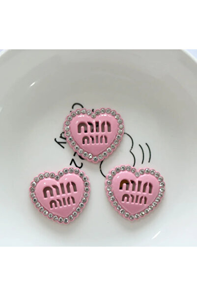 choice2 3pcs-pink 3/6pcs Explosions Full Diamond Love Hollow Min Letter DIY A...