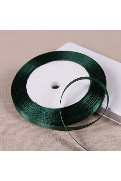 Choice شريط ساتان أخضر داكن ذو وجه واحد، طوله ٢٢ مترًا وعرضه ٦ ملم، طوله ٢٥ ي...