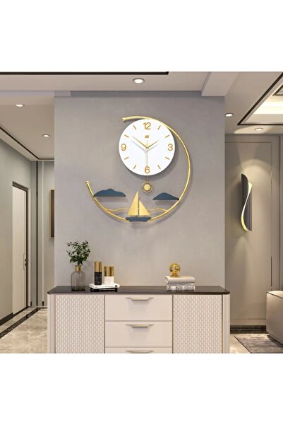 OEM Metal wall clock, Sailboat