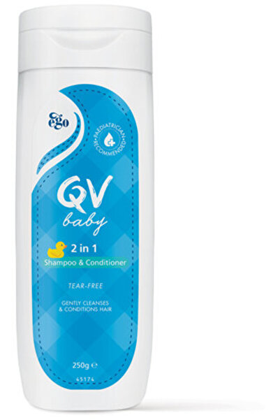 Qv Baby 2 in 1 Shampoo & Conditioner – 200 g | Gentle Hair & Scalp Care for Babies