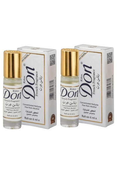 Don قطعتين من عطر دون رول اون برفيوم خالي من الكحول - 6 مل حجم ميني