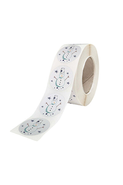 Papette Set 1000 buc Etichetă autoadezivă/sticker cu Model Crăciun Snowy Friends