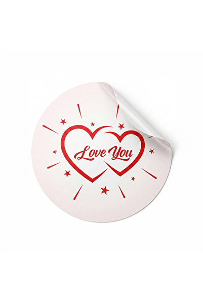 koliciabla ملصق 'أحبك' (4×4 سم) - 54 قطعة |   لمسة رومانسية للهدايا والزهور
