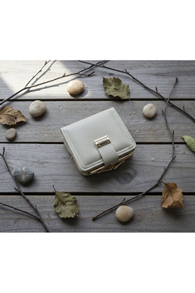 PASSTELL Kadın Metal Klipsli Bozuk Para Koyma Detaylı Küçük Boy İthal Deri Cü...